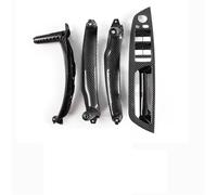4 Pièces Poignée Commande Lève-vitre Intérieure Côté Conducteur LHD/RHD Avec Cache Pour X5 X6 E70 E71 E72 2007-2013(RHD Carbon 4 Pcs)