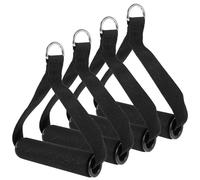 4 Pièces Poignée de Bande Élastique D'exercice, Nylon Abs Rouge