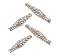 4 Pièces Poignée de Barbecue à Ressort 4,3 ou 5,5 Pouces | Poignées de Remplacement, Usage Extérieur, pour Foyers et Grils, Argenté, Accessoires Bbq