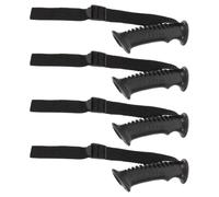 4 Pièces Poignée de Bâton de Randonnée 20mm, Plastique Noir | Remplacement Rapide, Contour Moulé, pour Bâtons et Bâtons de Marche, Usage Outdoor, Nylon PVC