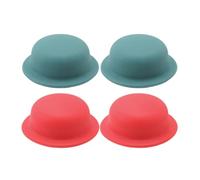4 Pièces Poignée de Couvercle en Silicone, Bouton Anti-brûlure | Compatible Couvercles en Verre et Cocottes en Fonte, Prise Confortable, Lavable, Style Moderne