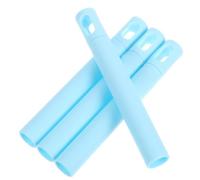 4 Pièces Poignée de Tube de Manche à Balai en PP Bleu, Anti Glisse