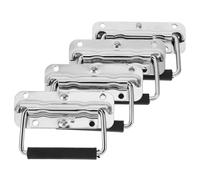 4 Pièces Poignée Pliante à Ressort en Acier Inoxydable pour Coffres | Trou de 5,8mm, Entraxes 62mm et 85mm, Montage Standard, Usage Atelier Industriel