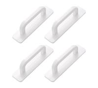 4 Pièces Poignées De Porte Et De Fenêtre Blanches, Accessoires De Meubles, Poignées De Porte Au Design Simple, Poignées Autocollantes, Les Portes En Verre