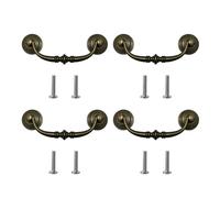 4 pièces polyvalentes shabby élégantes en Bronze, centre de trou de traction pour commodes et armoires de styles antiques, accessoires de rénovation de meubles