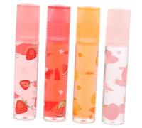 4 Pièces Pommade à Lèvres Transparente Gloss Hydratant aux Fruits
