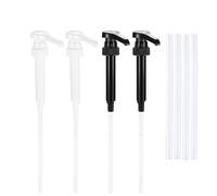 4 Pièces Pompe à Sirop pour Café - Distributeur Réutilisable pour Sirop de Café, Thé et Cocktails - Compatible avec Bottes 750ml/1L - Bar Maison & Cafétéria