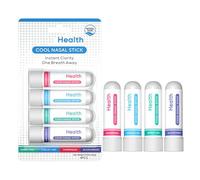 4 Pièces Portable Nasal Stick，Nez-Stick Inhalateur,Soulagement Rapide du Nez Bouché，Tubes d'inhalation nasale portable,Inhaler Respiratoire Rafraichissant