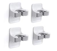 4 pièces porte-balai auto-adhésif porte-balai mural blanc porte-balai et vadrouille sans perçage clip organisateur mural pinces à balai murales pinces à balai sans perçage pour cuisine salle de bain
