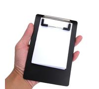 4 Pièces Porte-bloc A6 avec Pince, Transparent Plastique Clip planches pour papier d'écriture Memo des dossiers, Planchettes à pince Idéal pour le Travail Quotidien