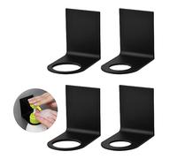 4 Pièces Porte Bouteille Mural pour Distributeur Savon Mural sans Percage Porte-Bouteille pour Soap Dispenser/Flacon Pompe Vide/Distributeur Shampoing et Gel Douche/Distributeur de Savon