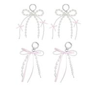 4 Pièces Porte-Clés en Perles d'arc, Porte-Clés Élés Et À La Mode, Accessoires De Bricolage, Décoration Créative De Pendentif d'arc, Breloques De Sac,