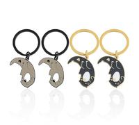 4 Pièces Porte-Clés Loutre, Porte-Clés Puzzle, Porte-Clés Animaux Mignons, Porte-Clés Couple, Porte-Clés Amitié, Cadeaux pour Couples Et Bons Amis