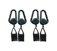 4 Pièces Porte-clés pour Briquet, Briquet Laisse Porte Briquet Enrouleur Briquet Holder Sleeve Clip, Porte-Briquet Anti-Perte avec Trousseau de Clés Rétractable, Safe Stash Gadget Corde à Briquet