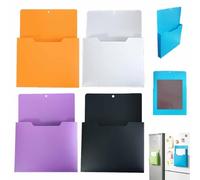 4 Pièces Porte documents magnétique,Porte-papier,Pochette A4 à couleur，B | Papiers A4 Porte-Lettres,Organiseur Aimant Pour Tableau Blanc,Réfrigérateur,Maison,Porte-Journaux Magnétique Mural
