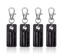 4 Pièces Porte-Stylo En Cuir Pu, Porte-Stylo Anti-Perte À Boucle, Porte-Stylo Petit Et Léger, Support De Rangement Pour Stylos Créatifs Rétro, Adapté Aux Stylos À Bille, Stylos Plume, Stylos Gel