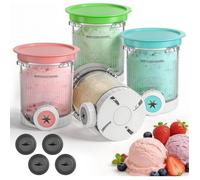 4 Pièces Pot pour Ninja Ice Cream Swirl, 480 ML Récipient pour Ninja Creami pour NC700 NC701