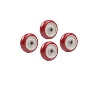 4 pièces pouces polyuréthane roue universelle simple silencieux chariot roulette directionnelle résistante à l'usure lourde