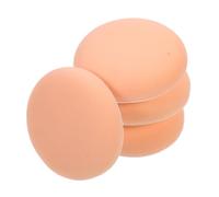 4 Pièces Poudre Compacte Visage Femme, Éponge PU Rose | Prise Ferme, Économise la Poudre, Simple à Utiliser, Facile à Ranger, pour Application Sèche ou Humide