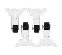 4 Pièces Poulie de Porte Roue de Guidage Inférieure | Montage Vertical, Roulement Silencieux et Fluide, Acier Galvanisé et Nylon, pour Portes en Bois et Placards Coulissants