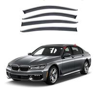 4 pièces pour BMW 7 Series LI 2016-2021 Déflecteurs d'air, Déflecteurs Pluie Déflecteurs de Vent Fenêtre Latérale Pare-Pluie Accessoire