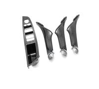 4 Pièces Pour BMW Série 5 F10 F11 520i 523i 525i 528i 535i Couvercle Commutateur Lève-vitre Intérieur Garniture Poignée Intérieure Porte Conducteur Poignée Porte Intérieure(A Carbon 4pcs)