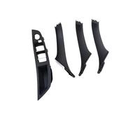 4 Pièces Pour BMW Série 5 F10 F11 520i 523i 525i 528i 535i Couvercle Commutateur Lève-vitre Intérieur Garniture Poignée Intérieure Porte Conducteur Poignée Porte Intérieure(B Black 4pcs)