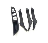4 Pièces Pour BMW Série 5 F10 F11 520i 523i 525i 528i 535i Couvercle Commutateur Lève-vitre Intérieur Garniture Poignée Intérieure Porte Conducteur Poignée Porte Intérieure(A Black 4pcs)