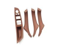 4 Pièces Pour BMW Série 5 F10 F11 520i 523i 525i 528i 535i Couvercle Commutateur Lève-vitre Intérieur Garniture Poignée Intérieure Porte Conducteur Poignée Porte Intérieure(A Brown 4pcs)