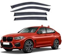 4 pièces pour BMW X4 2019+ Déflecteurs d'air, Déflecteurs Pluie Déflecteurs de Vent Fenêtre Latérale Pare-Pluie Accessoire