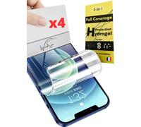 [4 Pièces Pour Iphone Series - 4 Films De Protection D'écran Hydrogel 3d Avant Anti-Choc Compatible Coques Gel Film Tpu Souple Mieux Qu'un Verre Trempé (Iphone 8 Plus)