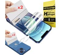 [4 Pièces Pour Iphone Series - 4 Films De Protection Hydrogel (2 Avant & 2 Arrière) 3d Anti-Choc Compatible Coques Film Souple Mieux Qu'un Verre Trempé (Iphone 15 Pro)
