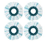 4 Pièces pour Leifheit Têtes de Rechange, Compatible pour Leifheit Clean Twist Disc Mop, Système à Fibres Balai pour Leifheit Serpillière Franges de Remplacement, pour Tous Types de Sols