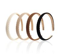 4 Pièces Pour Les Bandeaux Pour Femmes, Les Bandeaux Simples, Les Bandeaux À La Mode Et Polyvalents, Les Bandeaux Antidérapants, Les Accessoires De Coiffure.
