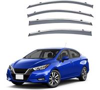 4 pièces pour Nissan Versa Sedan MK3-N18 2020 2021 2022 2023 Déflecteurs d'air, Déflecteurs Pluie Déflecteurs de Vent Fenêtre Latérale Pare-Pluie Accessoire