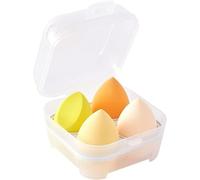 4 Pièces Pour Oeufs De Beauté Produit Sans Latex, Ensemble D'oeufs De Beauté, Boîte De Rangement À Quatre Compartiments Oeufs De Beauté 10.5*10.5*6.5cm