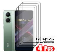 4 Pièces Pour Poco X7 Pro Verre Poco X7 Pro Verre Trempé 9h Hd Protection Couverture Complète Colle Pour Protecteur D'écran Xiaomi Poco X7 Pro.4 Front Glass.For Poco X7 Pro