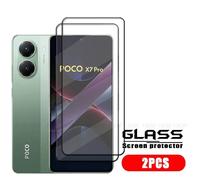 4 Pièces Pour Poco X7 Pro Verre Poco X7 Pro Verre Trempé 9h Hd Protection Couverture Complète Colle Pour Protecteur D'écran Xiaomi Poco X7 Pro.2 Front Glass.For Poco X7 Pro
