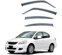 4 pièces pour Suzuki Neo Baleno MK1 2005-2014 Déflecteurs d'air, Déflecteurs Pluie Déflecteurs de Vent Fenêtre Latérale Pare-Pluie Accessoire