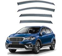 4 pièces pour Suzuki SX4 S-Cross JY 2013-2020 2021 2022 2023 Déflecteurs d'air, Déflecteurs Pluie Déflecteurs de Vent Fenêtre Latérale Pare-Pluie Accessoire