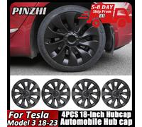 4 pièces pour Tesla Model 3, enjoliveurs de roue de 18 pouces, 2018 2019 2020 2021 2022 2023, enjoliveurs de performance, remplacement de capuchons de roue, couvre-roues complets pour automobile 10 Ma
