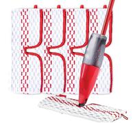 4 Pièces pour Vileda Spray Balai Recharge Kit,2 en 1 Microfibres Réutilisable pour Vileda 1-2 Spray Max Balai Recharge