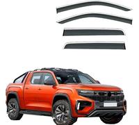 4 pièces pour VW Amarok MK2 2022 2023+ Déflecteurs d'air, Déflecteurs Pluie Déflecteurs de Vent Fenêtre Latérale Pare-Pluie Accessoire