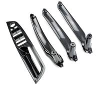 4 Pièces Pour X5 X6 E70 E71 E72 2007-2013 Interrupteur Lève-vitre Intérieur Porte Conducteur D'accoudoir Poignée Tirage(Carbon 4Pcs LHD)