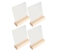 4 Pièces Présentoir de Faux Ongles en Bois Support Plastique Kaki | Affichage D’échantillons, Classification Facile, Pose Stable, Usage Salon Personnel, Décoration de Vitrine