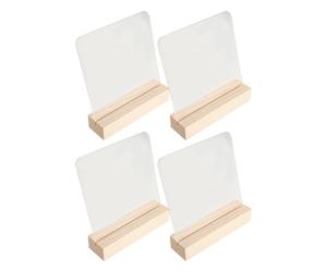 4 Pièces Présentoir de Faux Ongles en Bois Support Plastique Kaki | Affichage D’échantillons, Classification Facile, Pose Stable, Usage Salon Personnel, Décoration de Vitrine