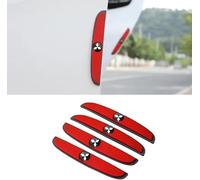 4 Pièces Protecteur de Bord de Porte de Voiture pour Mitsubishi Triton V Double Cab Pick Up 2019-2023, Bande Anti Collision Autocollants Protection Portiere Accesoire ,Red
