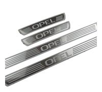 4 Pièces Protecteur de Seuil de Porte de Voiture pour Opel Astra Zafira Corsa Mokka,pédale de Couverture de Seuil en Acier Inoxydable Accessoire de Automatique