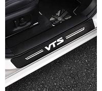 4 PièCes Protecteur de Seuil Porte de Voiture en Fibre Carbone pour Citr-oen DS3 DS4 DS5 DS6 DS7 C1 C2 C3 C4 C5, Autocollants de Protection de Plaques PéDale de Seuils de Anti-Rayures, VTS