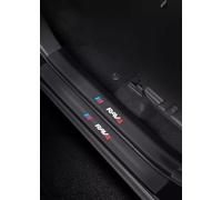 4 Pièces Protecteur De Seuil Porte De Voiture pour Toyota, Autocollant De Pédale De Seuil De Porte De Voiture En Fibre De Carbone Accessoires Décoratifs De Seuil (RAV4)